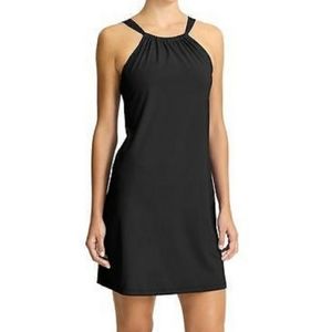 ATHLETA black shelf bra modest swimdress